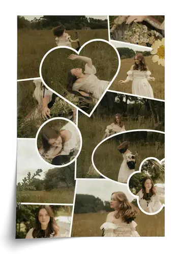 Scrapbook Fotocollage clean Lieblingsmomente