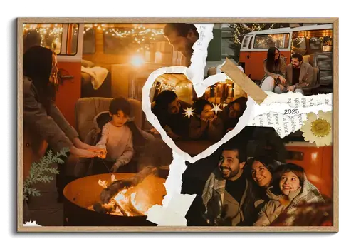 Scrapbook-Collage Urlaubserinnerungen