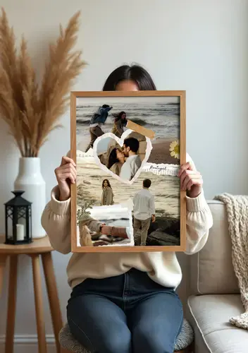 Scrapbook-Collage Urlaubserinnerungen