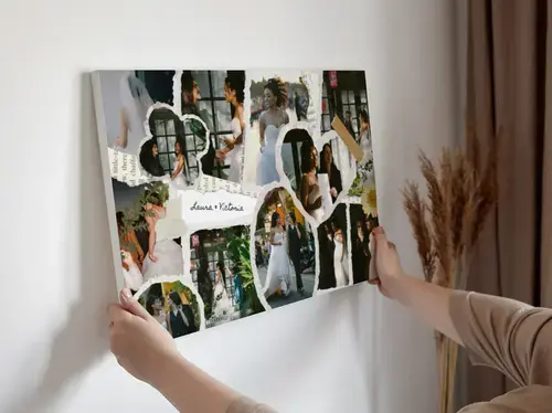 Scrapbook-Collage Hochzeit & Verlobung