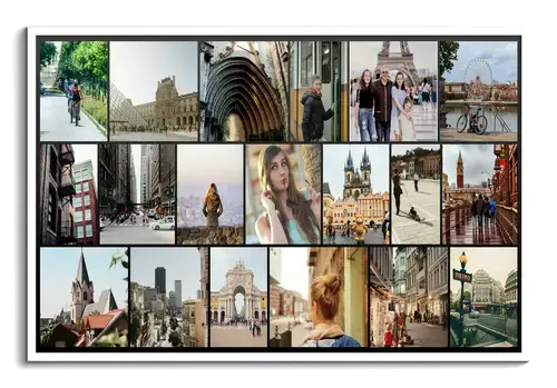 Fotos von der Urlaubsreise als Panorama Fotocollage