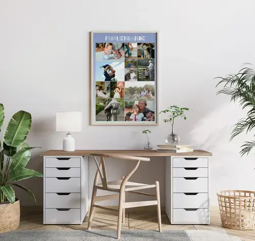 Fotocollage "Familienbande" - Wilde Anordnung