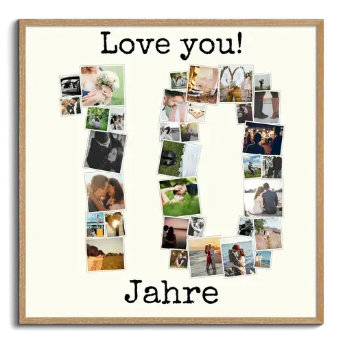 Zahlencollage '10' – Individuell anpassbar