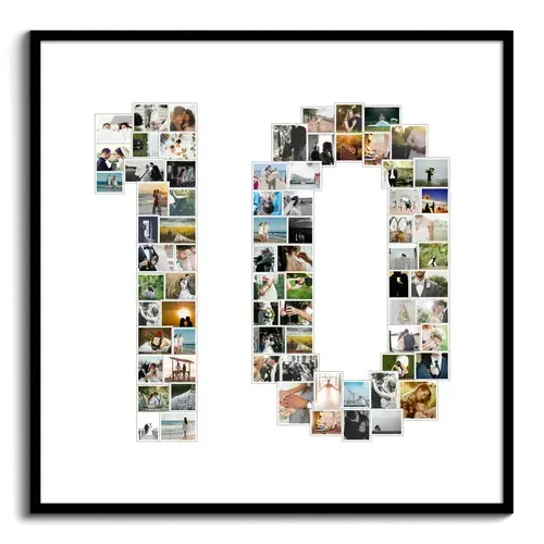 Zahlencollage '10' – Individuell anpassbar