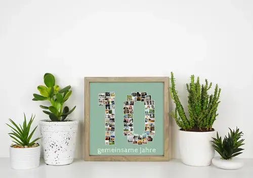 Zahlencollage '10' – Individuell anpassbar