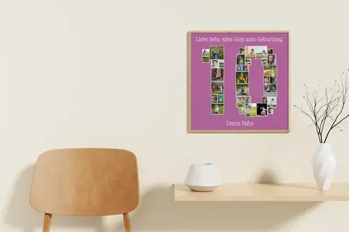 Zahlencollage '10' – Individuell anpassbar