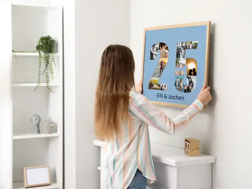 Zahlencollage '25' für Jubiläen und Feiern