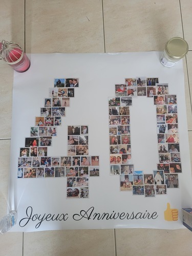 Kundenfoto von Elodie für Bewertung Druck Fotocollage Poster 70x70cm