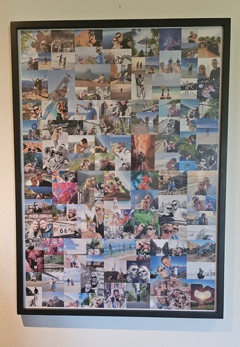 Kundenfoto von Franziska für Bewertung Druck Fotocollage Poster gerahmt (holz, schwarz) 50x70cm