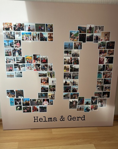 Kundenfoto von GERRIT für Bewertung Druck Fotocollage Leinwand 80x80cm
