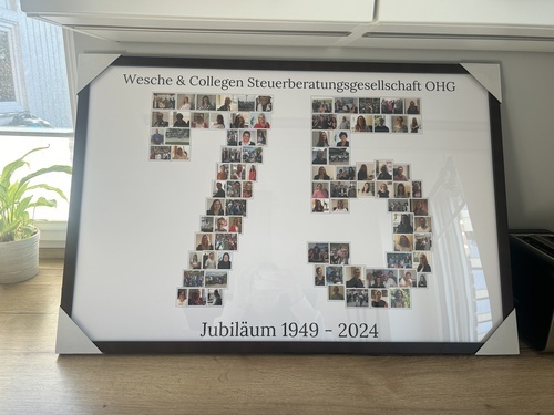 Kundenfoto von Jacqueline für Bewertung Druck Fotocollage Poster gerahmt (holz, dunkel) 90x60cm