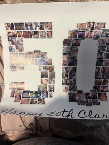 Kundenfoto von Jayne für Bewertung Druck Fotocollage Poster 10x10"