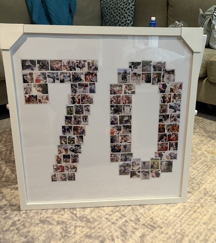 Kundenfoto von miranda für Bewertung Druck Fotocollage Poster gerahmt (holz, weiss) 50x50cm