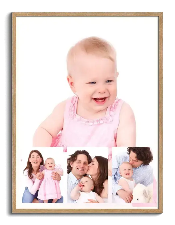 Tolle Fotocollage aus Babyfotos als Erinnerung