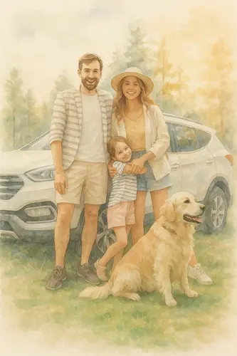 Foto umgewandelt im Aquarell-Stil